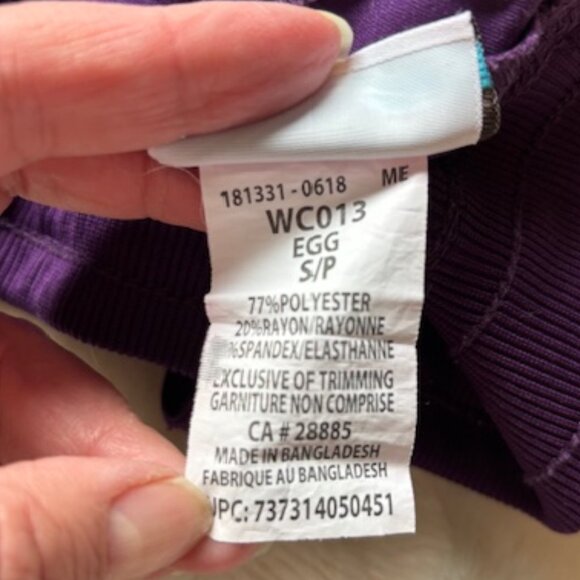 2/$40 Scrubstar Purple Nurse Medical Uniform Scrub Style No WC013 Ladies Sz S - Picture 5 of 16